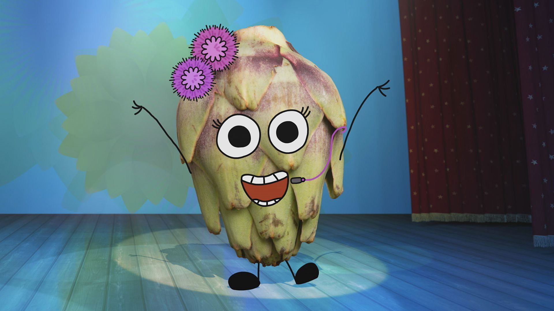 Roots & Fruits background