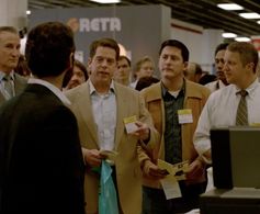 David de Vries, Scoot McNairy, Joe Hardy Jr. and Mike Stoudt on Halt and Catch Fire-Up Helly Aa