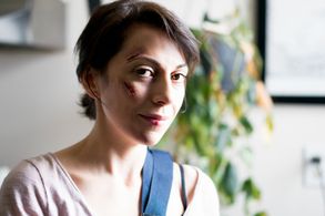 Vanessa Burns as Becky Miller in Acting Up.