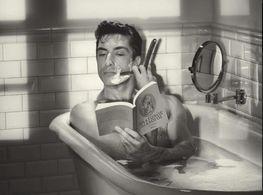 This Rock Hudson inspired picture was taken of Nick by accliamed photographer Daniella Federici who's images of Anna Nic