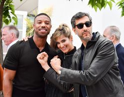 Michael B. Jordan, Ramin Bahrani, and Sofia Boutella