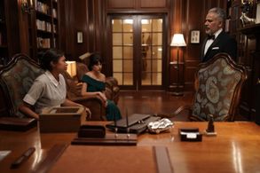 John Ortiz, Cecilia Suárez, and Natalia del Riego in Promised Land (2022)