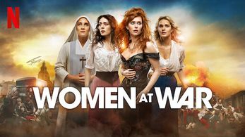 Audrey Fleurot, Sofia Essaïdi, Julie De Bona, and Camille Lou in Women at War (2022)