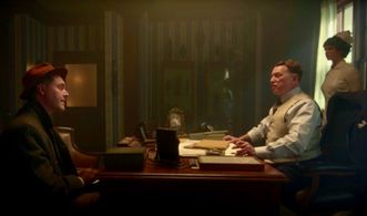 Stephen Spencer (Dr David Harvard) with Jack Huston (Odis Weff),Fargo Season 4, Episode 402. FX and Hulu.