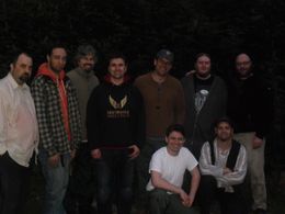 Patrick Levad, Scott C. Brown, James Emlund, and Nickolas Nielsen in Hidden (2012)