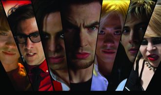 Jason Schwartzman, Chris Evans, Brandon Routh, Mae Whitman, Satya Bhabha, Shôta Saitô, and Keita Saitou in Scott Pilgrim