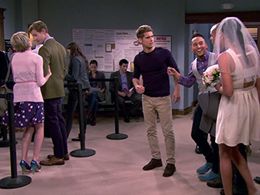 Tahj Mowry, Chelsea Kane, Jean-Luc Bilodeau, and Chris O'Shea in Baby Daddy (2012)