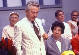 Rogério Cardoso, Antônio Carlos, Walter D'Ávila, Brandão Filho, and Lug de Paula in Escolinha do Professor Raimundo (199