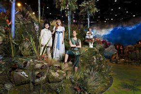 Taylor Louderman, Allison Williams, Jake Lucas, and John Allyn in Peter Pan Live! (2014)