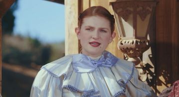 Jessica Ruth Bell on the set of a Western