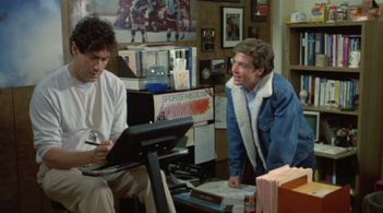 Jason Bateman and Paul Sand in Teen Wolf Too (1987)