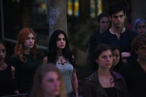 Emeraude Toubia, Katherine McNamara, and Matthew Daddario in Shadowhunters (2016)