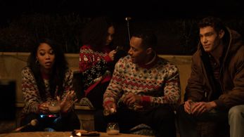 Anthony Chatmon II, Bailey Bass, Derek Chadwick, and Ashley Love-Mills in A Jenkins Family Christmas (2021)