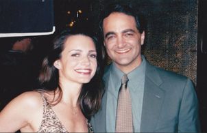 Randy Schein and Kristin Davis after shooting the episode Hop, Skip and a Week in season 6 of Sex and the City.