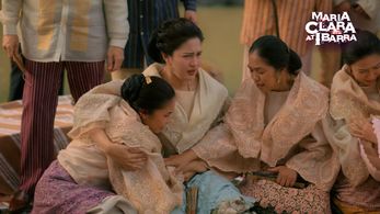 Julie Anne San Jose, Karenina Haniel, and Hannah Precillas in Maria Clara and Ibarra (2022)