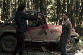 Elijah Wood and Grayson Gabriel in Dirk Gently's Holistic Detective Agency (2016)