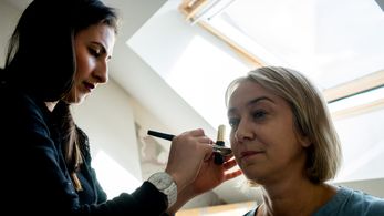 During make up for the film, BE HERAD