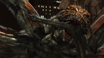 Patrick Muldoon, Christa Campbell, and William Hope in Spiders (2013)