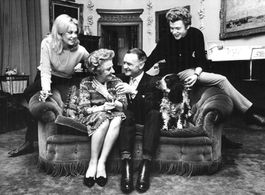 Hayley Mills, Mary Hayley Bell, John Mills, and Jonathan Mills