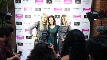 Geri Courtney-Austein, Julie Lake and Melanie Leanne Miller at the James Blondes Premiere