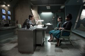 Michael Shannon, Octavia Spencer, and Sally Hawkins in The Shape of Water (2017)