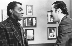 John Cusack and Don Cornelius in Tapeheads (1988)