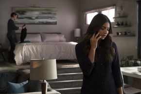 Chyler Leigh and Floriana Lima in Supergirl (2015)