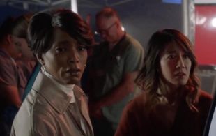 Angela Bassett and Julie Zhan in 9-1-1 (2018)