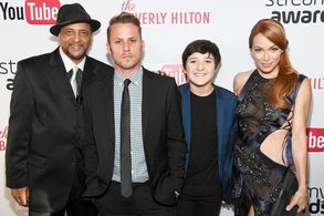 Stephanie Drapeau, Walker Satterwhite, Jesse C. Boyd and Davi Jay at Streamy Awards (2016)
