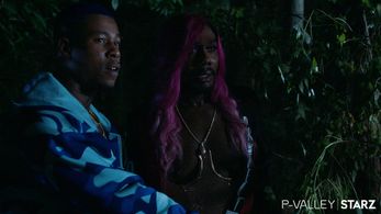 NICCO ANNAN as Uncle Clifford & J. ALPHONSE NICHOLSON as Lil Murda on Season 1 of P-Valley