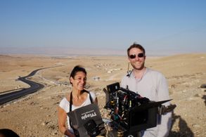 Emily Atef and Michael Kotschi on set of 'Don't worry, I'm fine' ( 'Macht euch keine sorgen)' ) (2017)