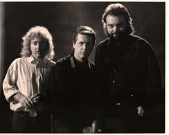 Director Jim Yukich and myself with Brian Wilson for the Beach Boys' music video 