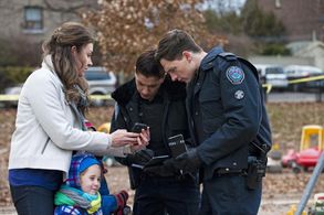 Gregory Smith and Rachael Ancheril in Rookie Blue (2010)
