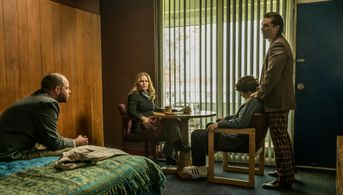 Matthew McConaughey, Jennifer Jason Leigh, Rory Cochrane, and Richie Merritt in White Boy Rick (2018)