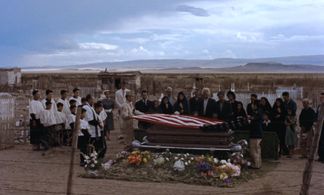 Elizabeth Taylor, Rock Hudson, Pilar Del Rey, Victor Millan, and Alexander Scourby in Giant (1956)