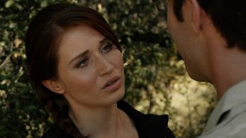 Ben Begley and Rita Volk in The Hungover Games (2014)