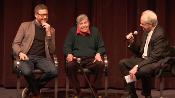 Daniel Noah, Jerry Lewis and Dave Kehr at Max Rose screening at the MOMA