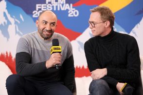 Paul Bettany and Peter Macdissi at an event for Uncle Frank (2020)