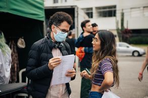 Felipe Simas and Ana Caetano
