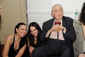 With Fyvush Finkel and Vanessa Hidari at Town Hall NYC