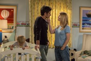 John Stamos, Lori Loughlin, and Dashiell Messitt in Fuller House (2016)