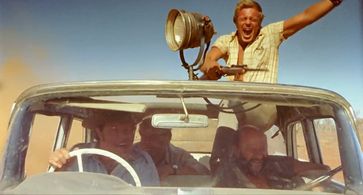 Donald Pleasence, Gary Bond, Jack Thompson, and Peter Whittle in Wake in Fright (1971)