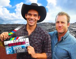 Hawaii Five-0 set with Scott Caan
