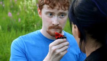 A screenshot from the set of 