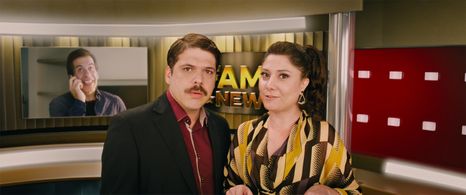 Leandro Hassum, Carol Portes, and Caito Mainier in Chorar de Rir (2019)