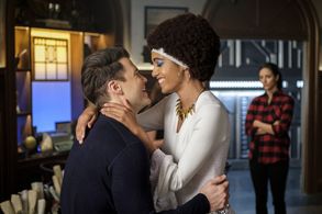 Nick Zano, Tala Ashe, and Maisie Richardson-Sellers in DC's Legends of Tomorrow (2016)