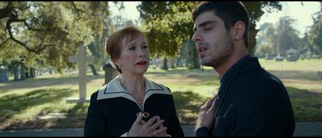 Still of Rita Taggart and Irakli Kvirikadze in Where Are You (2021)