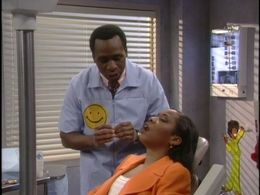 Tichina Arnold and Steve White in Martin (1992)