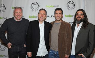 David Guarascio, Russ Krasnoff, Moses Port, and Tristram Shapeero at an event for Community (2009)