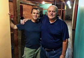 On set with Michael Ironside